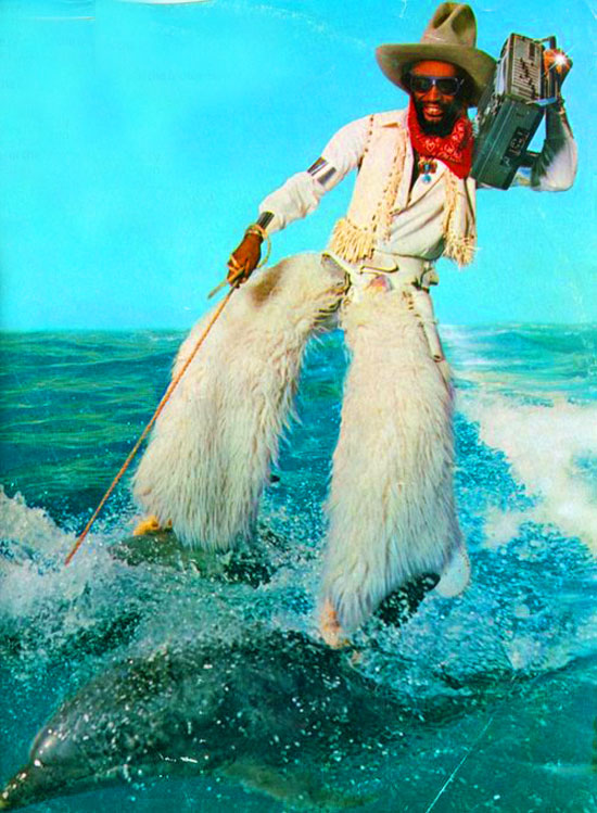 ridin on a dolphin doin flips n shit